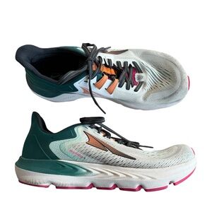 Altra Women's White Teal Pink Orange Athletic Running Shoes